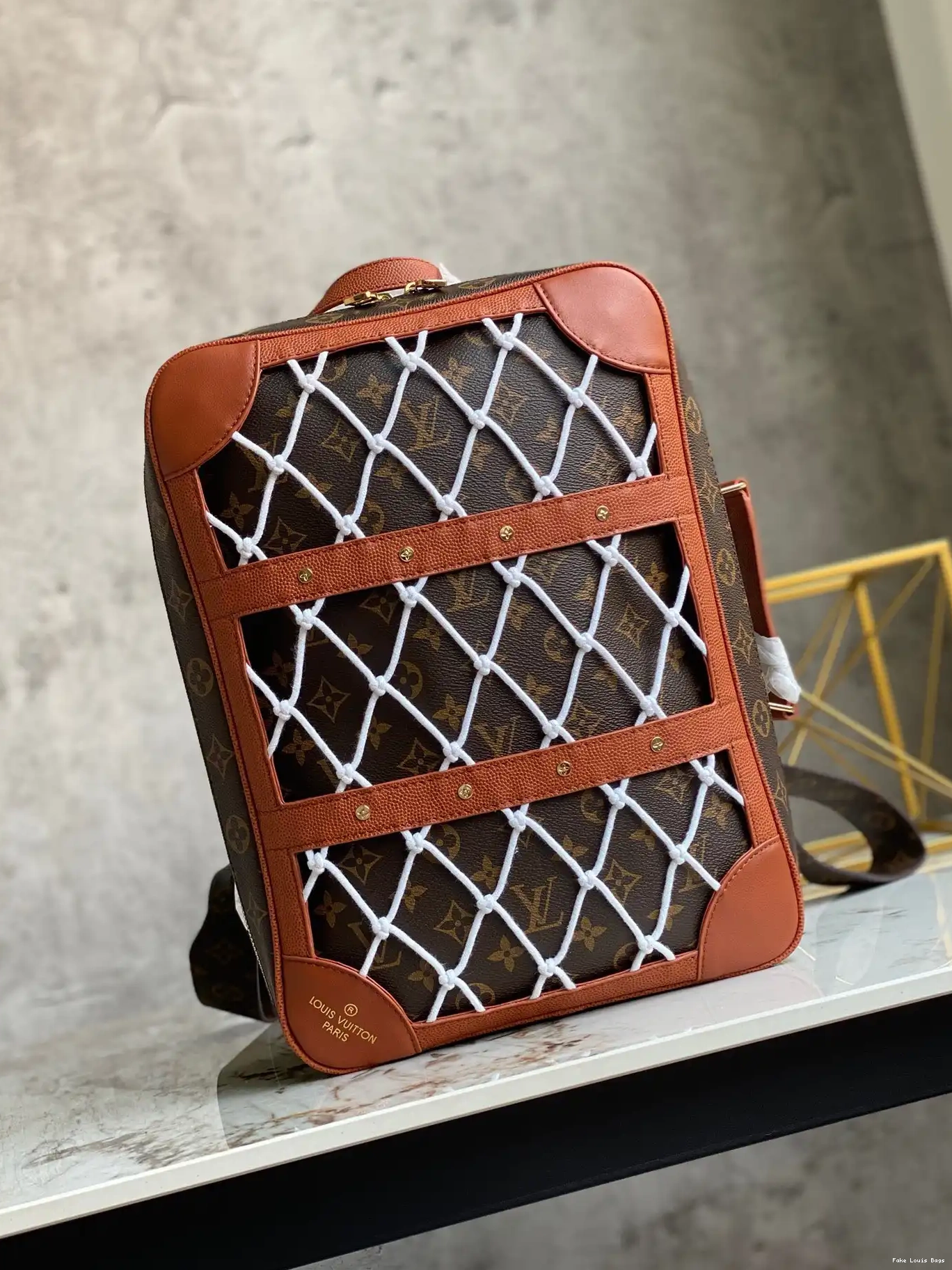Fake Louis Bags SHOE BOX LOUIS VUITTON LVXNBA BACKPACK 0707